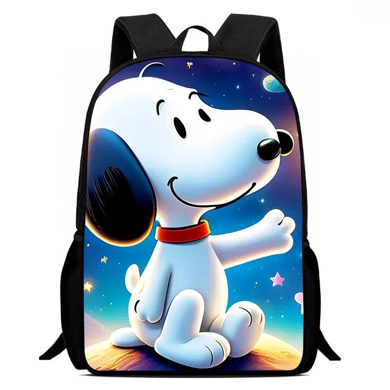 Durable School Backpack With Cartoon Snoopy For Kids - ToylandEU