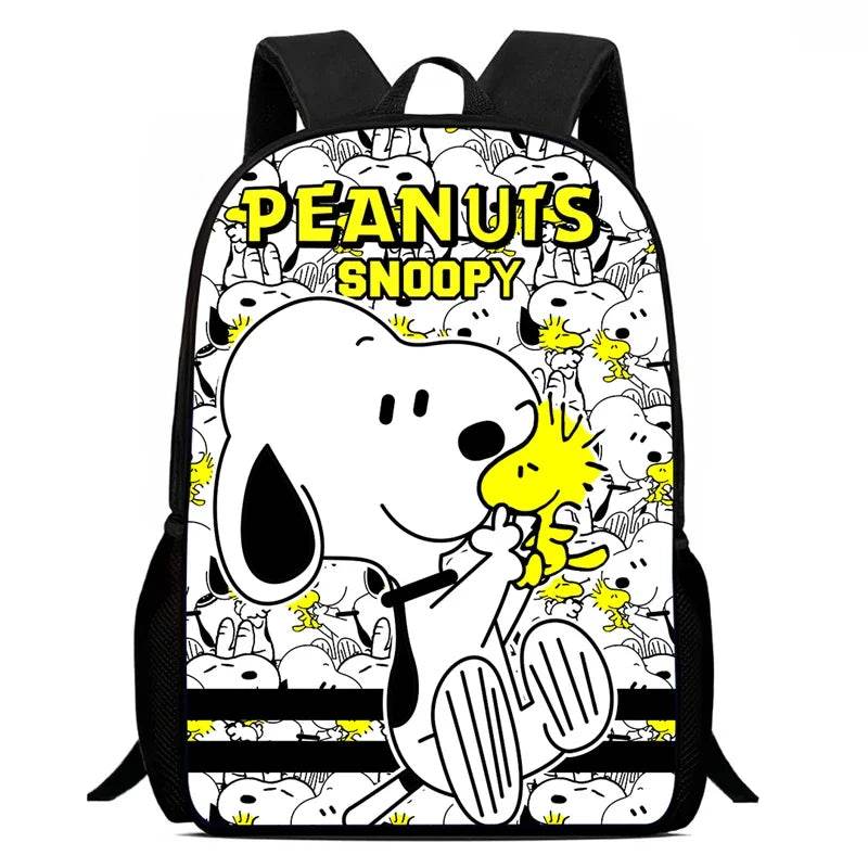 Durable School Backpack With Cartoon Snoopy For Kids - ToylandEU