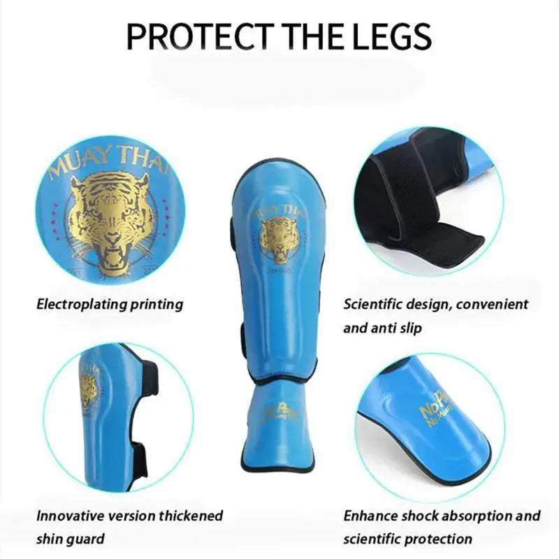 Durable Shin Guards With Thick PU Leather Padding For Kids - ToylandEU