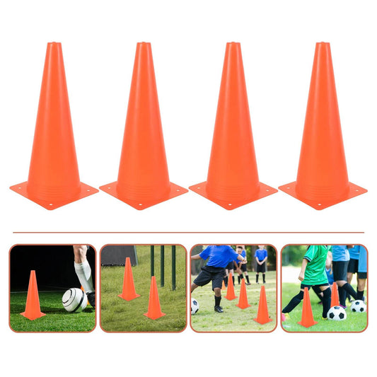 Durable Soccer Agility Cones 4 Piece Plastic Set For Soccer Drills - ToylandEU