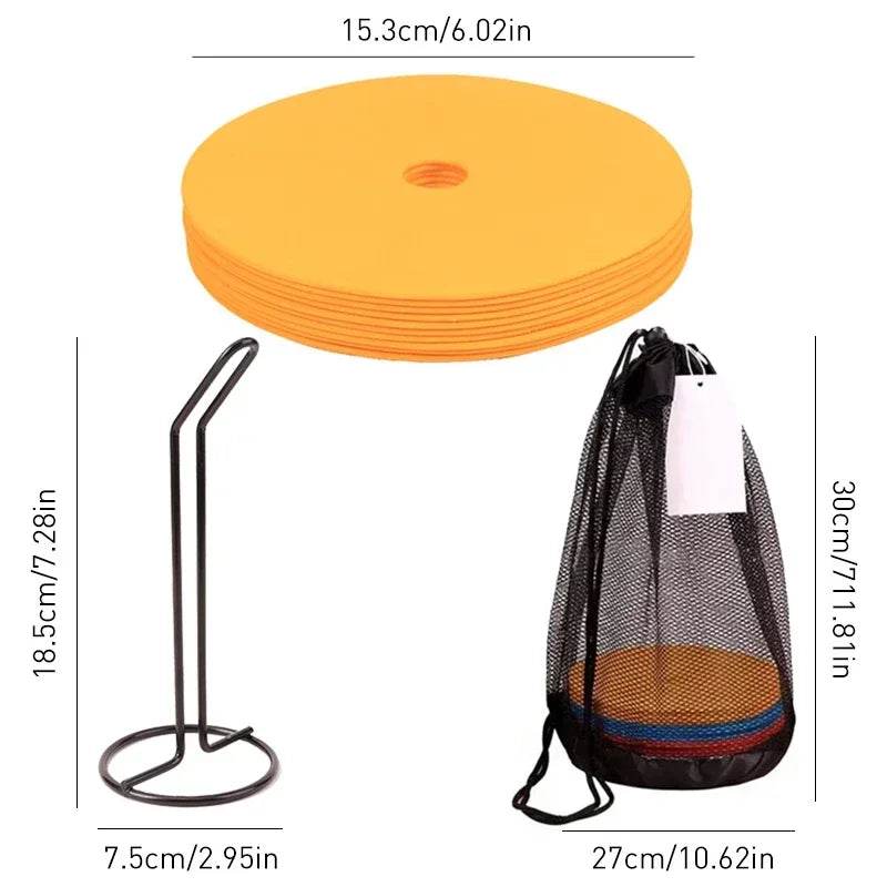 Durable Soccer Agility Cones Flat Marker Discs For Training - ToylandEU