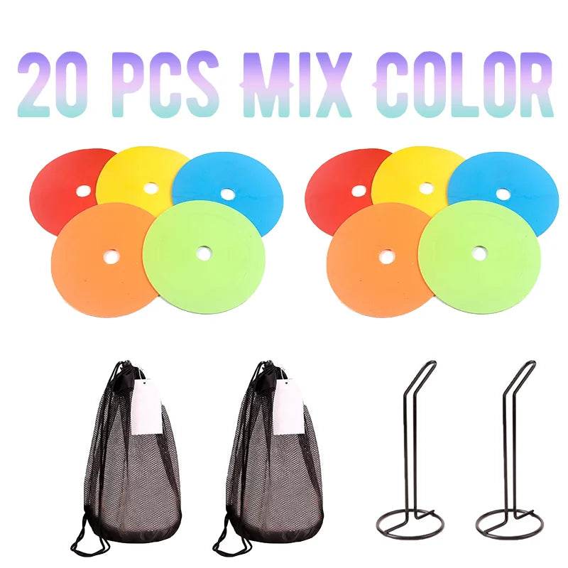 Durable Soccer Agility Cones Flat Marker Discs For Training - ToylandEU