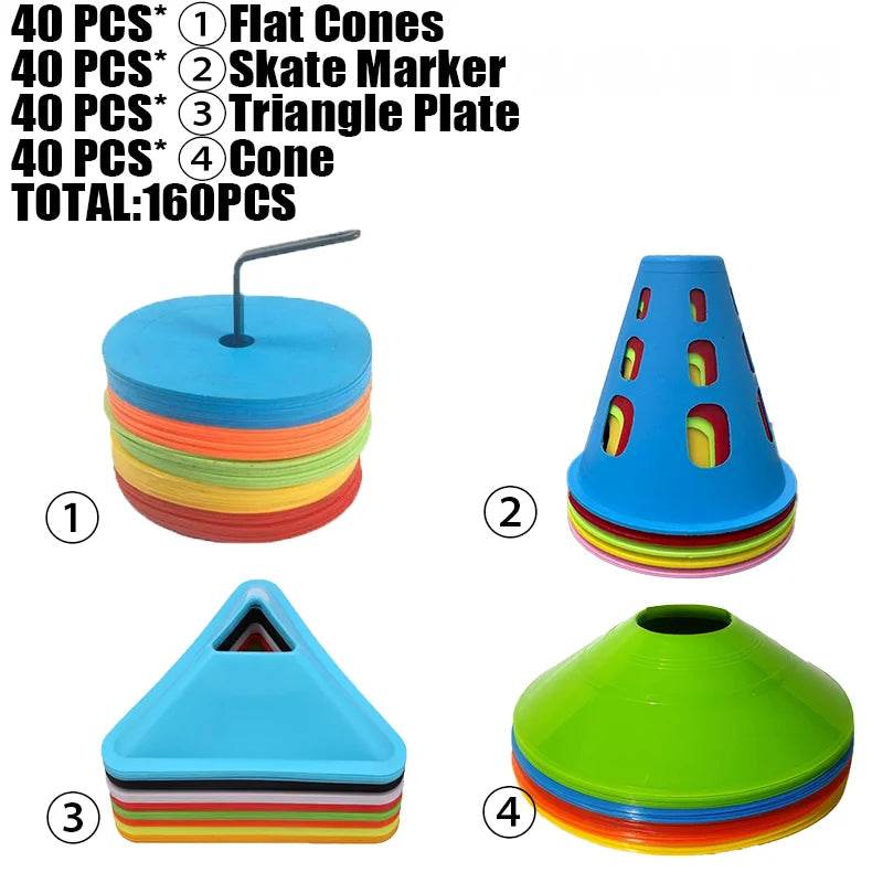 Durable Soccer Agility Cones Marker Disc For Kids Training - ToylandEU