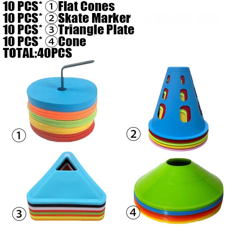 Durable Soccer Agility Cones Marker Disc For Kids Training - ToylandEU