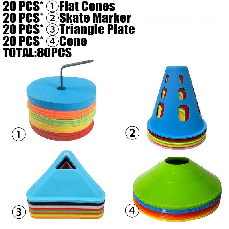 Durable Soccer Agility Cones Marker Disc For Kids Training - ToylandEU