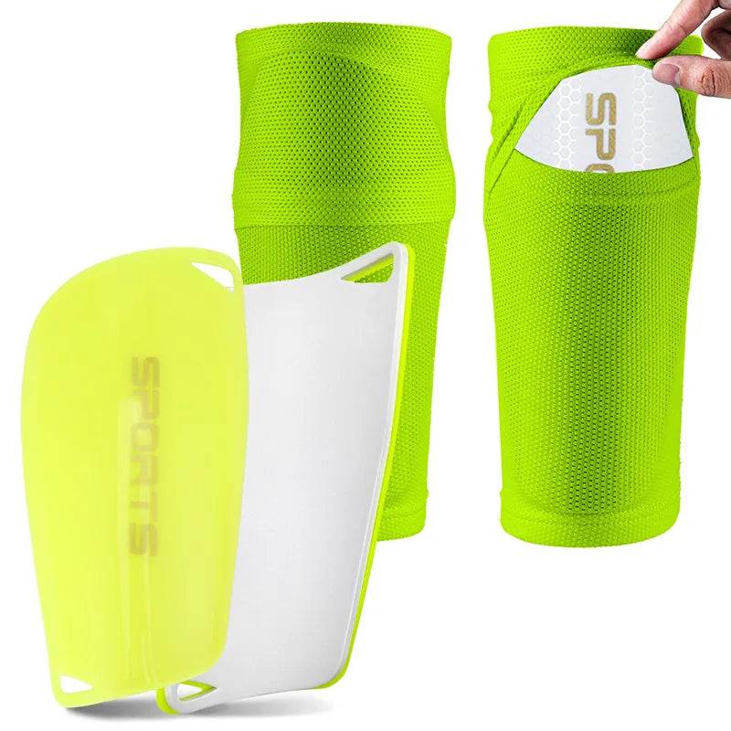 Durable Soccer Shin Guards Cushioned Sleeves For All Ages - ToylandEU