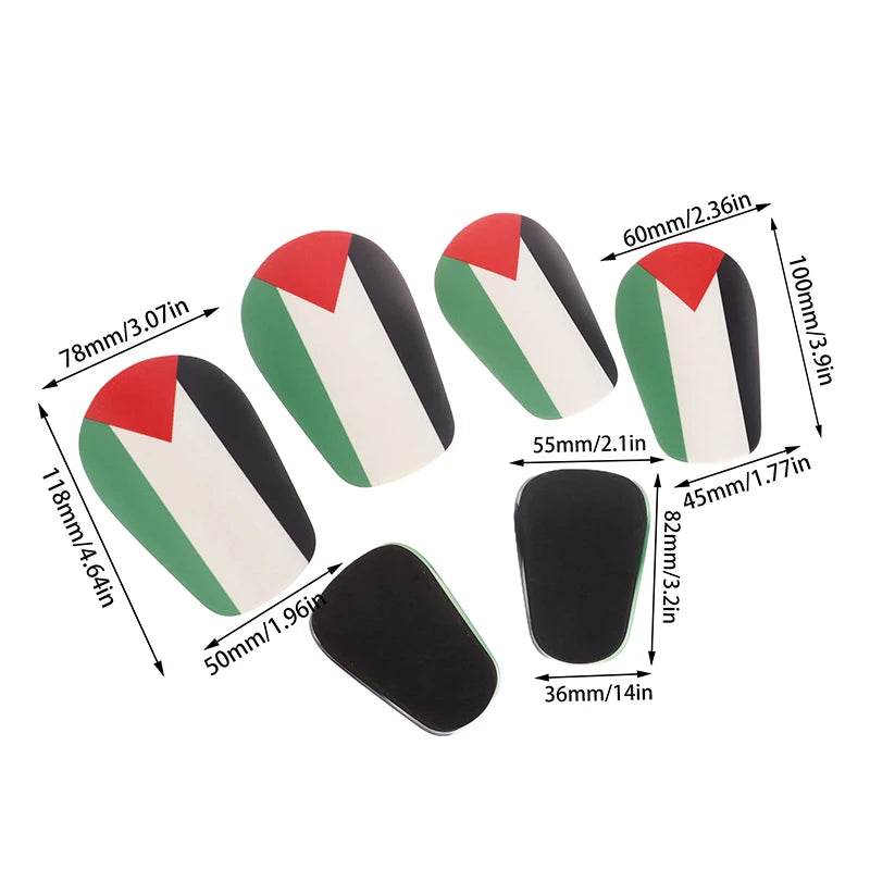 Durable Soccer Shin Guards Palestine Flag Design For All - ToylandEU