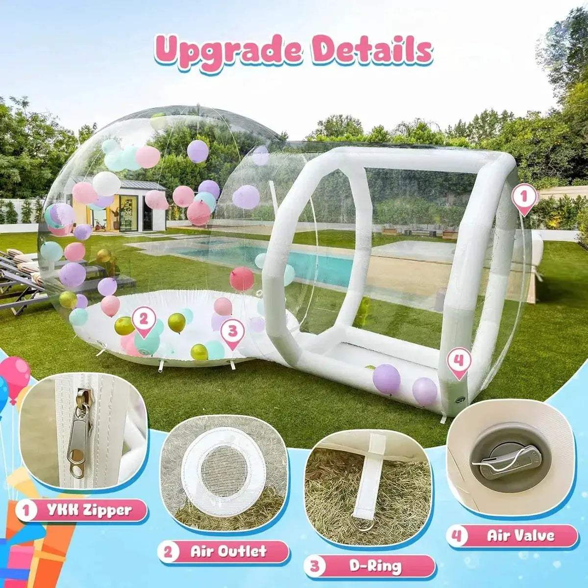 Durable TPU Bubble Dome Bounce House Inflatable Tent - ToylandEU