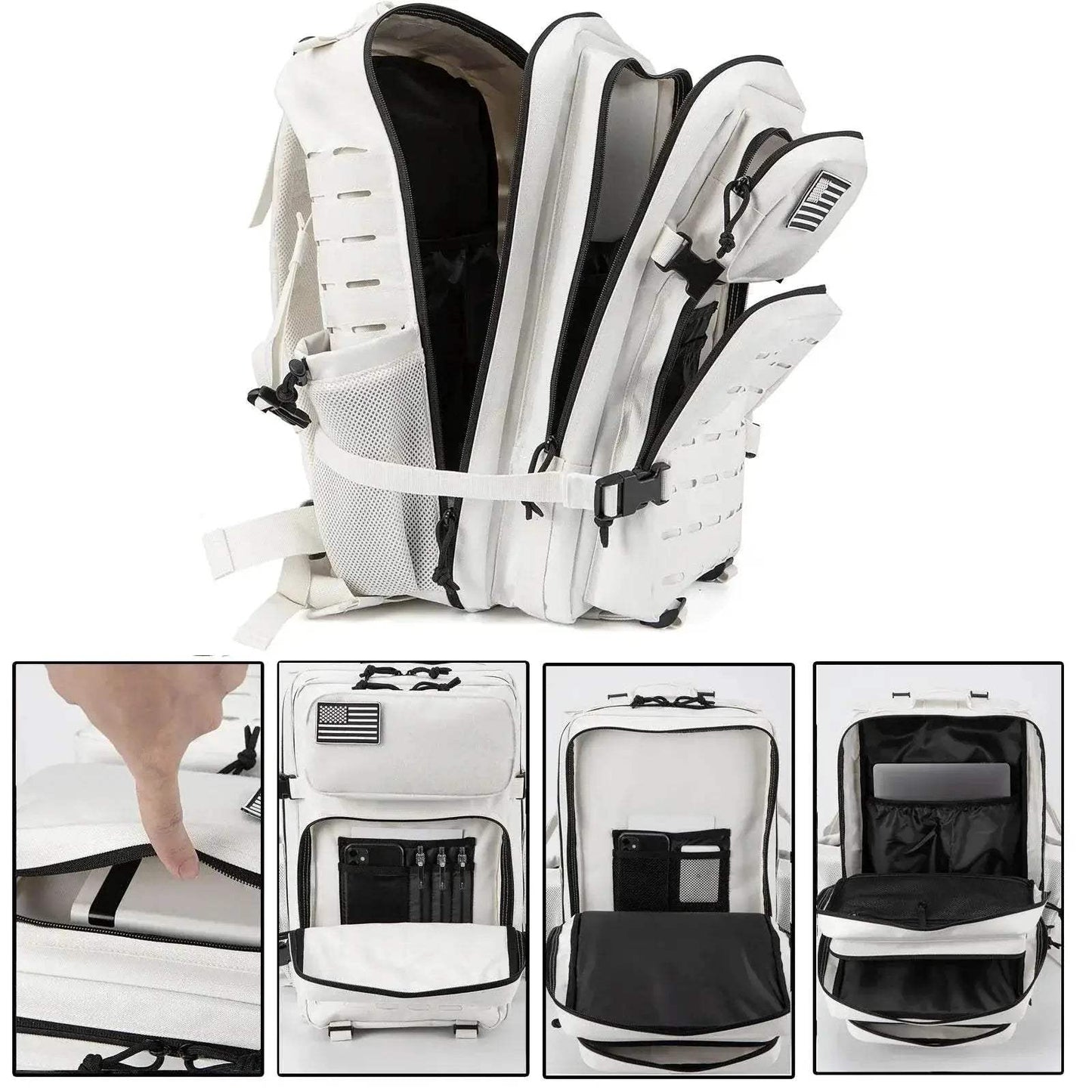 Durable Tactical Backpack With Bottle Holder For Outdoor - ToylandEU