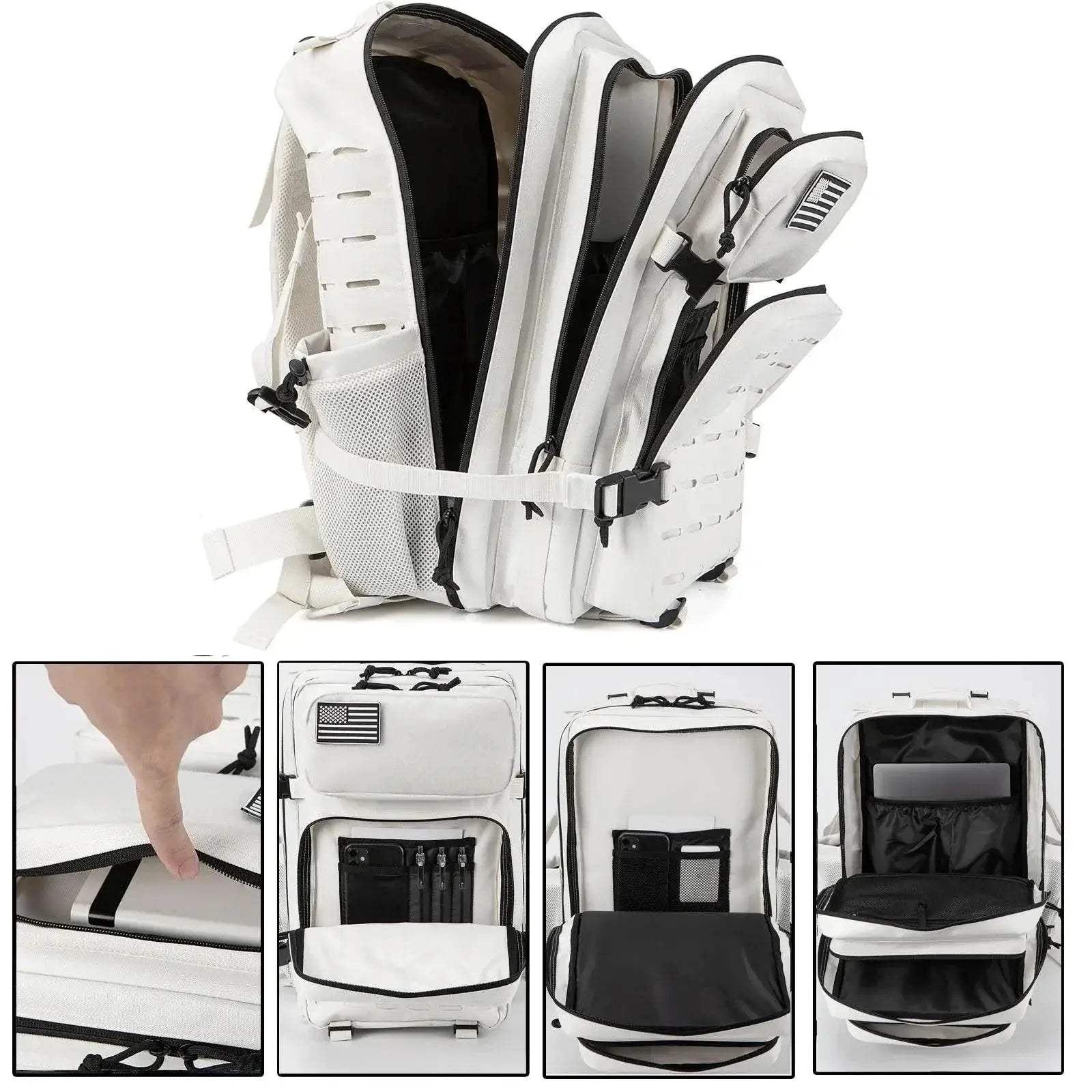 Durable Tactical Backpack With Bottle Holder For Outdoor - ToylandEU