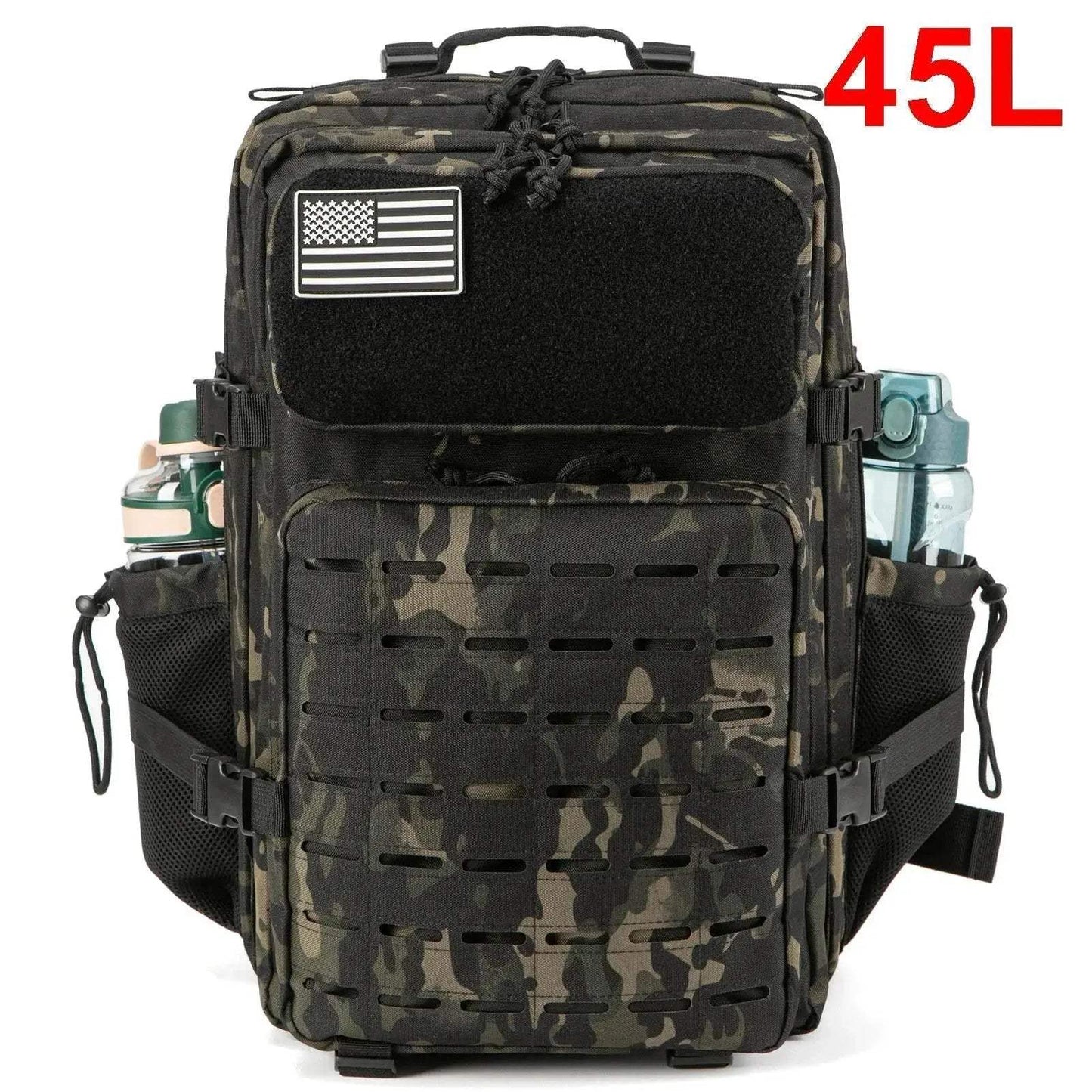 Durable Tactical Backpack With Bottle Holder For Outdoor - ToylandEU