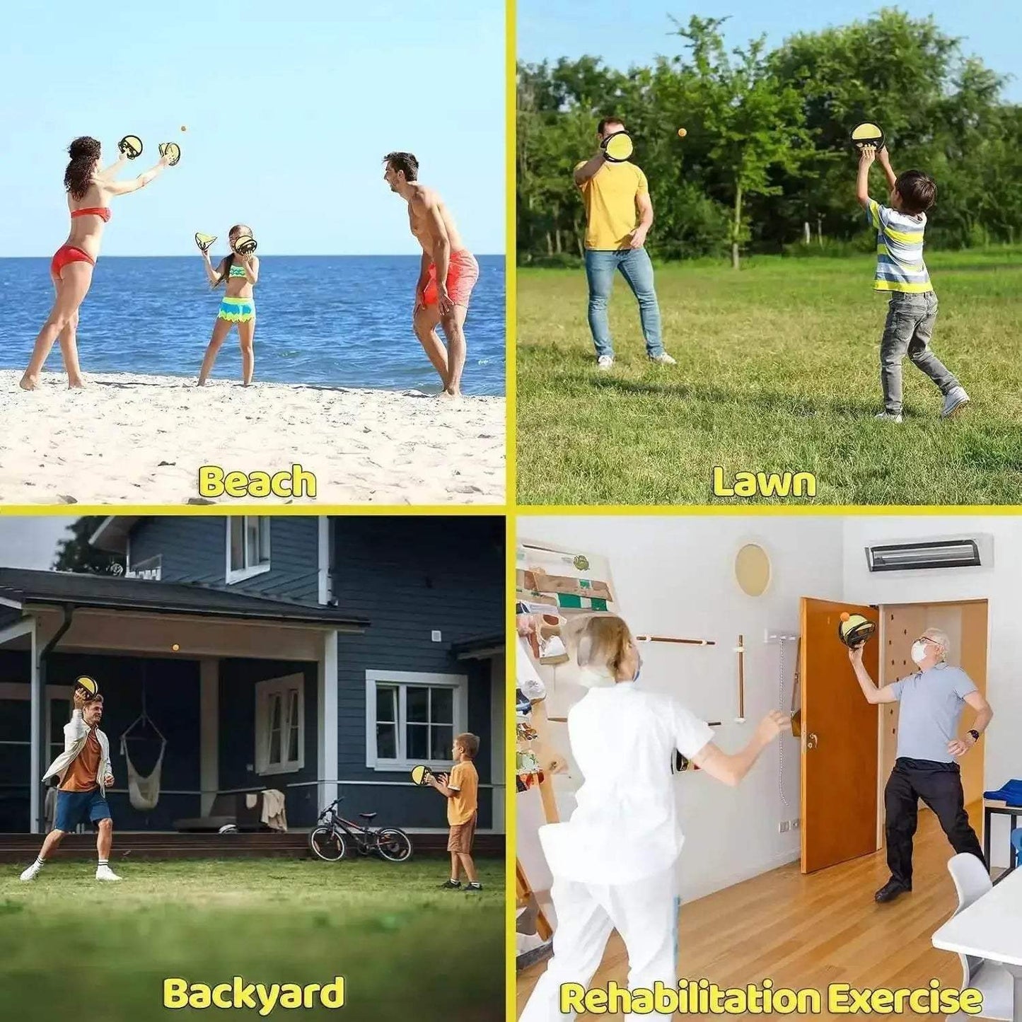 Durable Toss And Catch Game Paddles For Families And Kids - ToylandEU