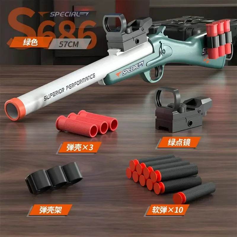 Durable Toy Pistol Soft Bullet Airsoft Launcher For Boys - ToylandEU