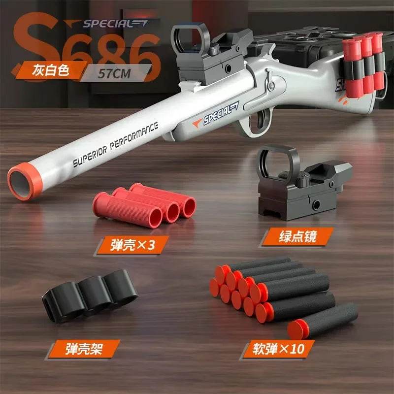 Durable Toy Pistol Soft Bullet Airsoft Launcher For Boys - ToylandEU