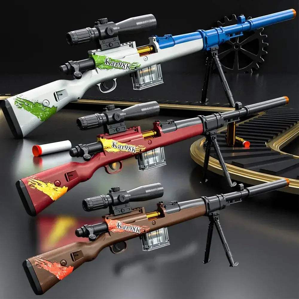 Durable Toy Sniper Rifle With Scope And Soft Bullets - ToylandEU