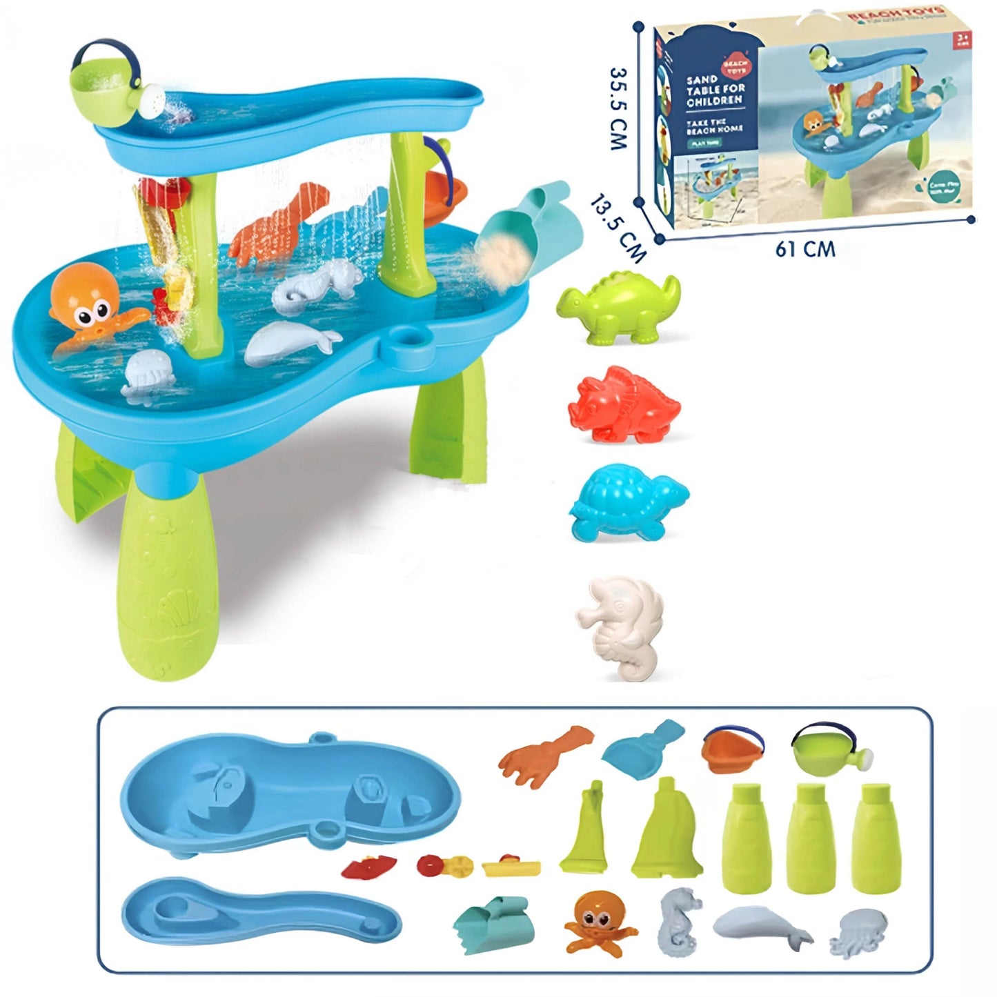 Durable Water Table 2 Tier Rain Showers For Toddlers - ToylandEU