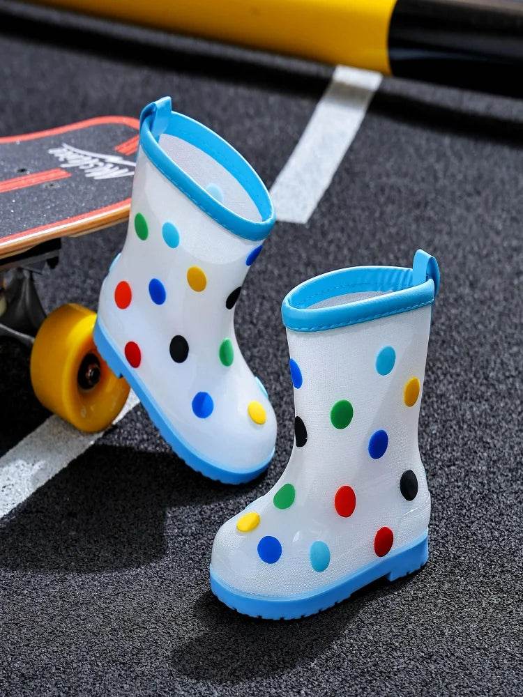 Durable Waterproof Kids Rain Boots Unisex Lemon Color - ToylandEU