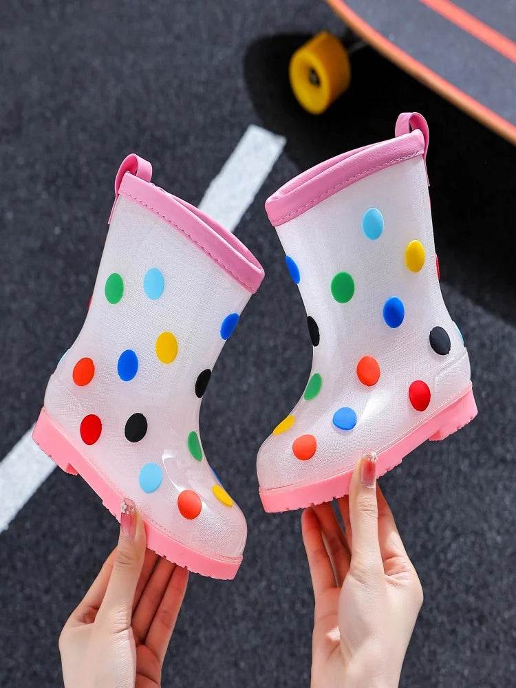 Durable Waterproof Kids Rain Boots Unisex Lemon Color - ToylandEU