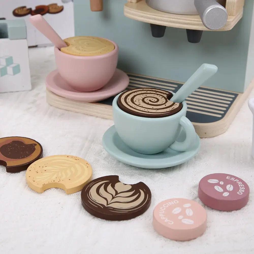  Durable Wooden Kitchen Set With Coffee Machine Safe -  ToylandEU™