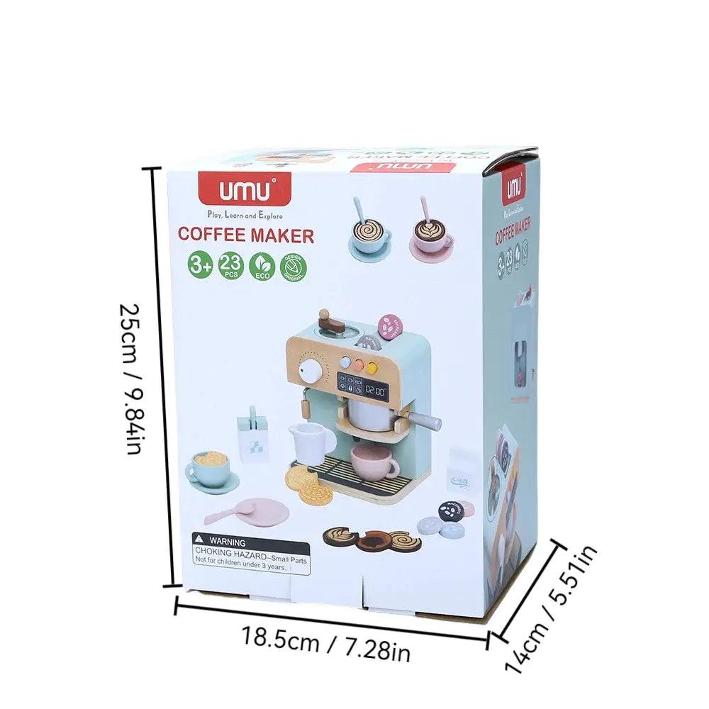  Durable Wooden Kitchen Set With Coffee Machine Safe -  ToylandEU™