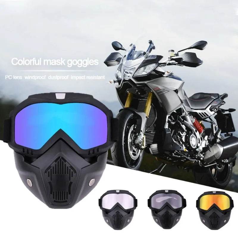 Dustproof Motocross Glasses Adjustable Motorcycle Goggles Breathable Full Face Protective Motorbike Dirt Bike Off Road Mask - ToylandEU