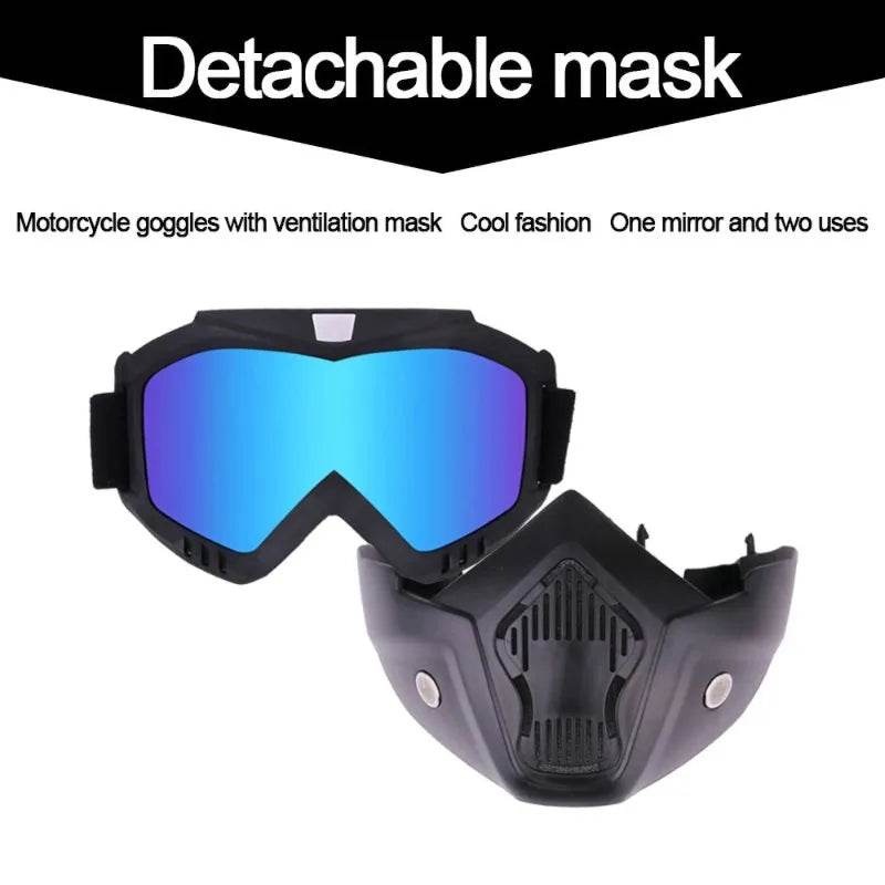 Dustproof Motocross Glasses Adjustable Motorcycle Goggles Breathable Full Face Protective Motorbike Dirt Bike Off Road Mask - ToylandEU