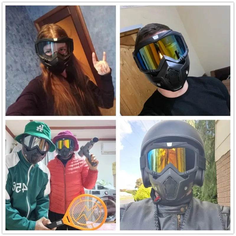 Dustproof Motocross Glasses Adjustable Motorcycle Goggles Breathable Full Face Protective Motorbike Dirt Bike Off Road Mask - ToylandEU