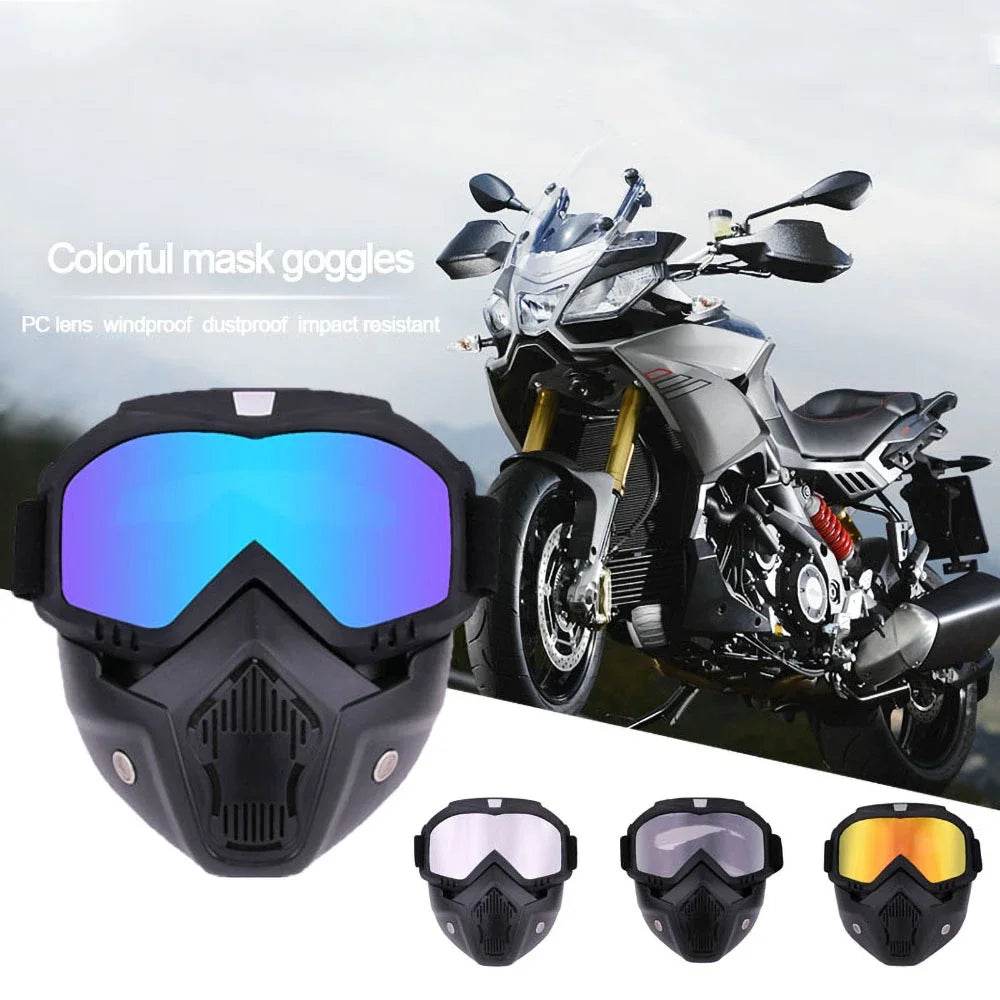 Dustproof Motocross Glasses Adjustable Motorcycle Goggles Breathable Full Face Protective Motorbike Dirt Bike Off Road Mask - ToylandEU