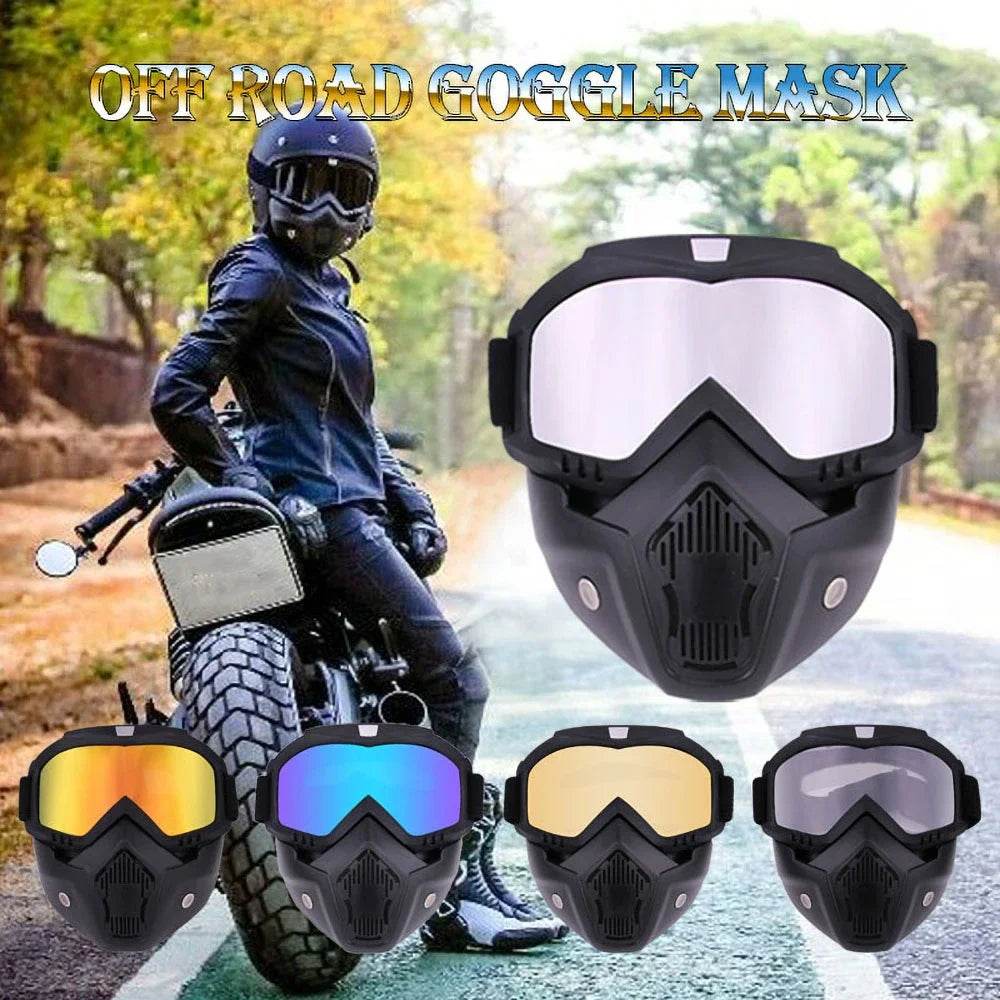 Dustproof Motocross Glasses Adjustable Motorcycle Goggles Breathable Full Face Protective Motorbike Dirt Bike Off Road Mask - ToylandEU