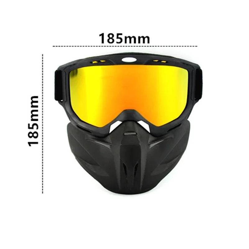 Dustproof Motocross Glasses Adjustable Motorcycle Goggles Breathable Full Face Protective Motorbike Dirt Bike Off Road Mask - ToylandEU