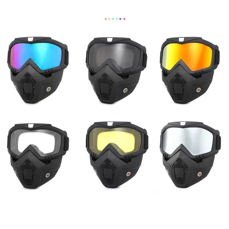 Dustproof Motocross Glasses Adjustable Motorcycle Goggles Breathable Full Face Protective Motorbike Dirt Bike Off Road Mask - ToylandEU