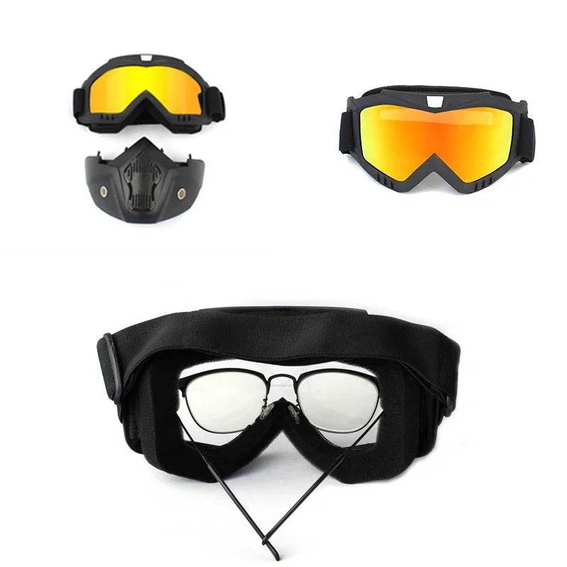 Dustproof Motocross Glasses Adjustable Motorcycle Goggles Breathable Full Face Protective Motorbike Dirt Bike Off Road Mask - ToylandEU