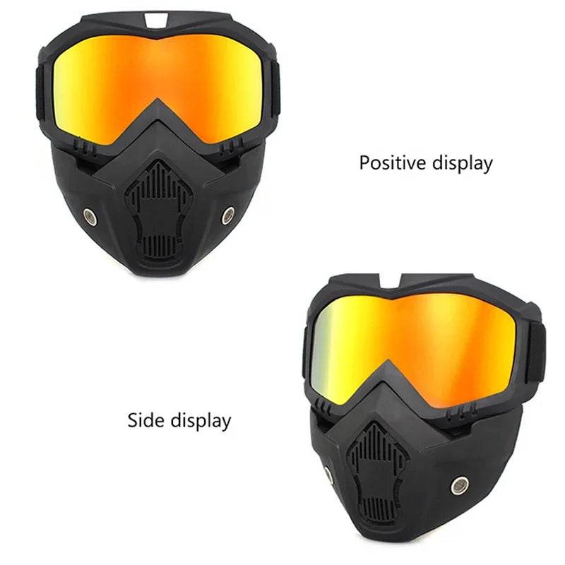 Dustproof Motocross Glasses Adjustable Motorcycle Goggles Breathable Full Face Protective Motorbike Dirt Bike Off Road Mask - ToylandEU