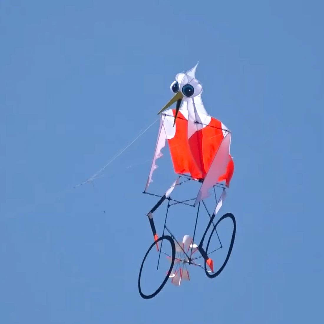 Dynamic Bicycle Kite - 1.2m Show Kite with Pedaling Action for Fun! - ToylandEU