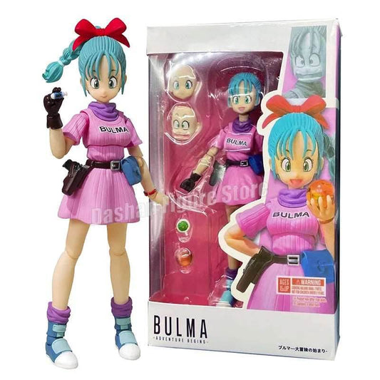 Dynamic Dragon Ball SHF Bulma & Goku PVC Action Figures Set - ToylandEU