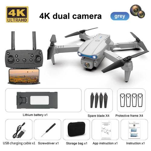 E99 K3 4K Camera Drone - Foldable Quadcopter with Dual Lens FPV - ToylandEU