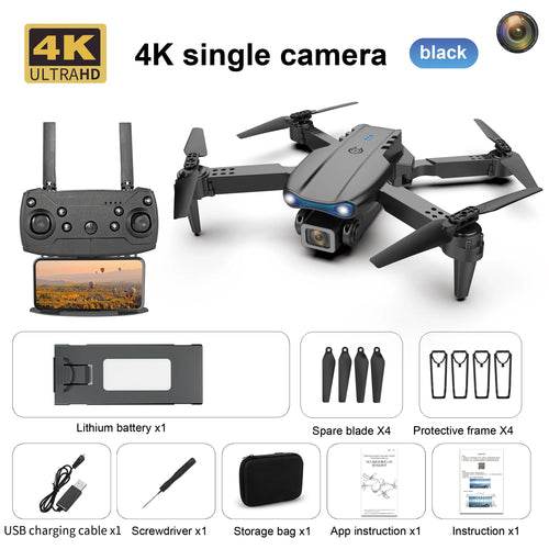 E99 K3 4K Camera Drone - Foldable Quadcopter with Dual Lens FPV - ToylandEU