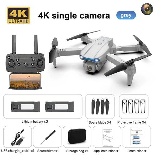 E99 K3 4K Camera Drone - Foldable Quadcopter with Dual Lens FPV - ToylandEU