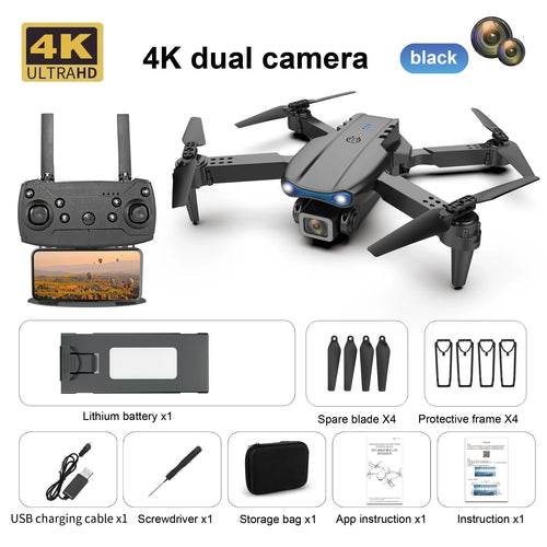 E99 K3 4K Camera Drone - Foldable Quadcopter with Dual Lens FPV - ToylandEU