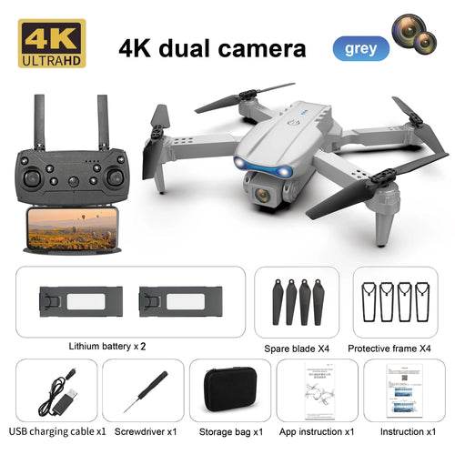 E99 K3 4K Camera Drone - Foldable Quadcopter with Dual Lens FPV - ToylandEU
