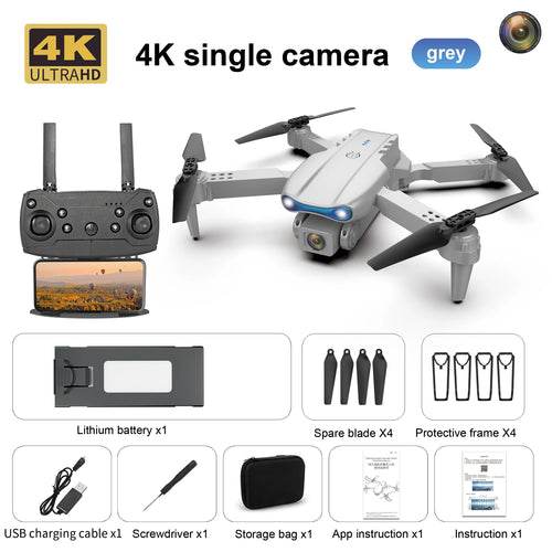 E99 K3 4K Camera Drone - Foldable Quadcopter with Dual Lens FPV - ToylandEU