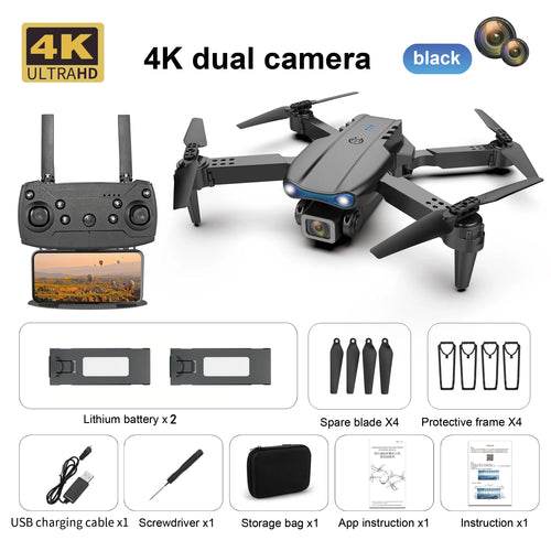 E99 K3 4K Camera Drone - Foldable Quadcopter with Dual Lens FPV - ToylandEU