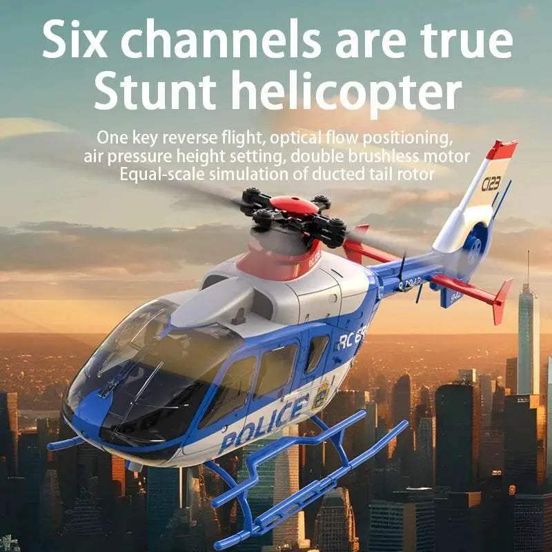  EC135 Brushless Remote Control Helicopter - 6CH Double Paddle Aileron  -  ToylandEU™