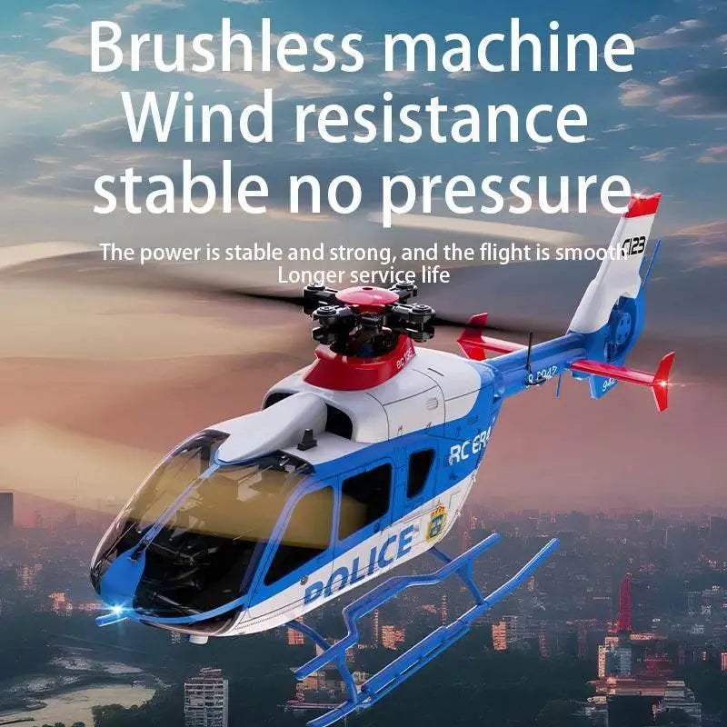  EC135 Brushless Remote Control Helicopter - 6CH Double Paddle Aileron  -  ToylandEU™