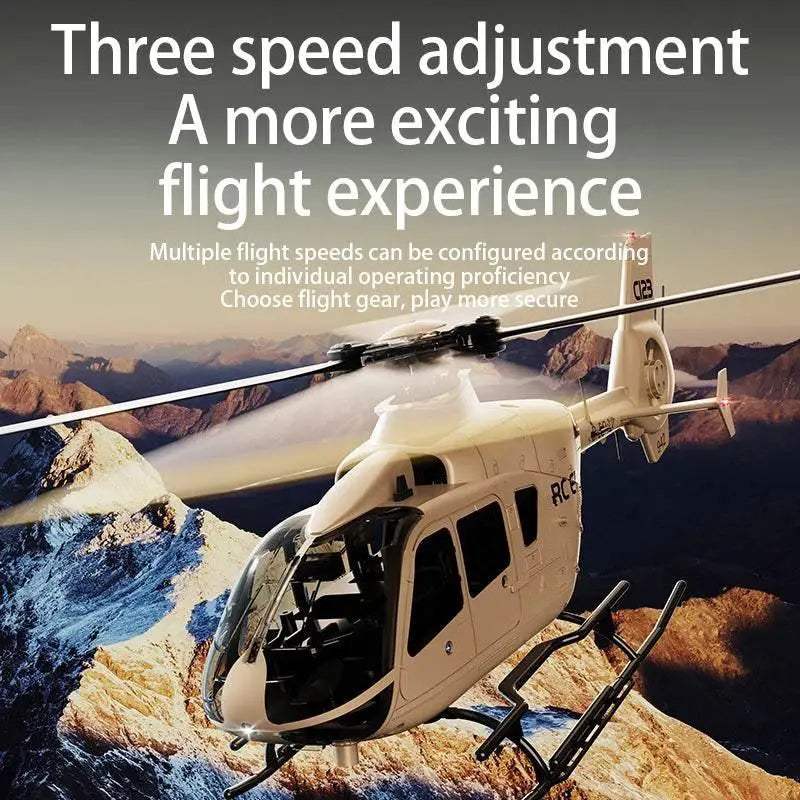  EC135 Brushless Remote Control Helicopter - 6CH Double Paddle Aileron  -  ToylandEU™