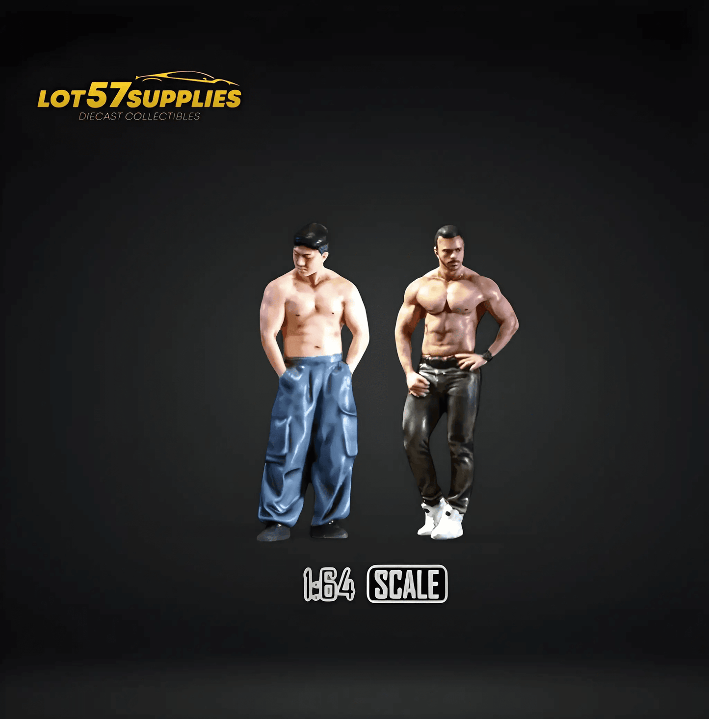 EHC Model Figure Set Muscle Man Duo 1:64 Resin - ToylandEU