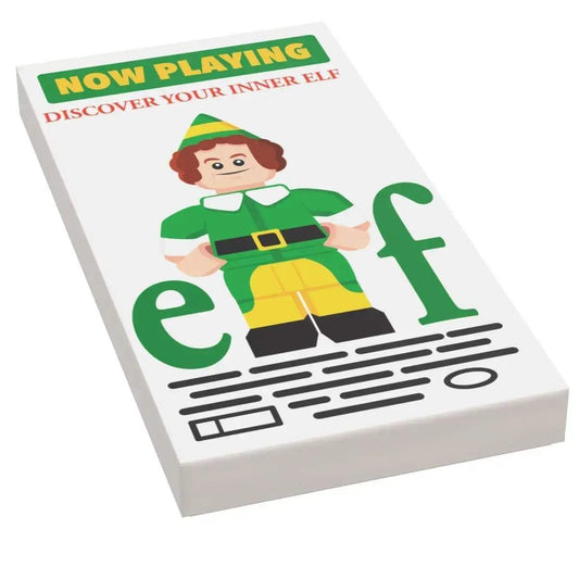  Elf Now Playing Movie Poster LEGO Tile 2x4 Premium -  ToylandEU™