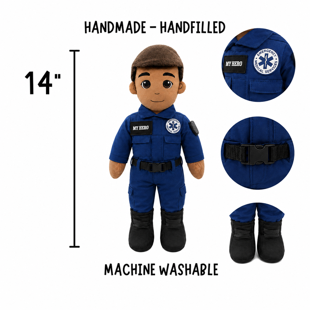 My Hero Doll | Paramedic And EMT Doll | Recordable First Responder Gift