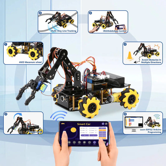  ESP32 4 DOF Robot Arm Learning Kit For STEM Education -  ToylandEU™