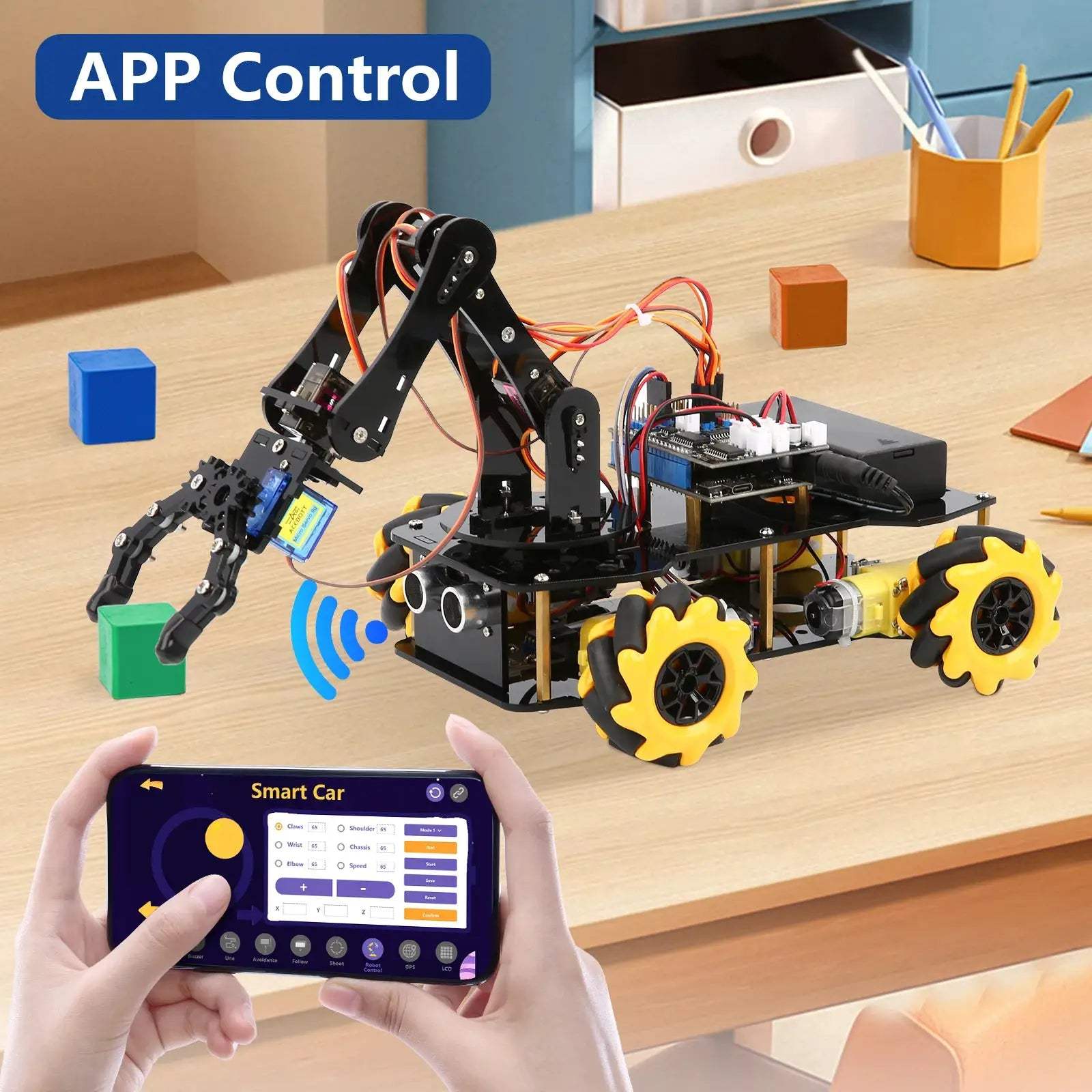  ESP32 4 DOF Robot Arm Learning Kit For STEM Education -  ToylandEU™